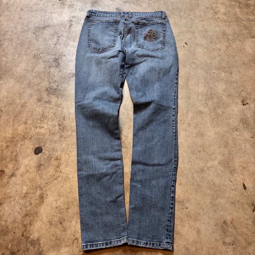 U.S. Polo Assn Embroidered Jeans Straight Leg Y2K Medium Wash Size 10